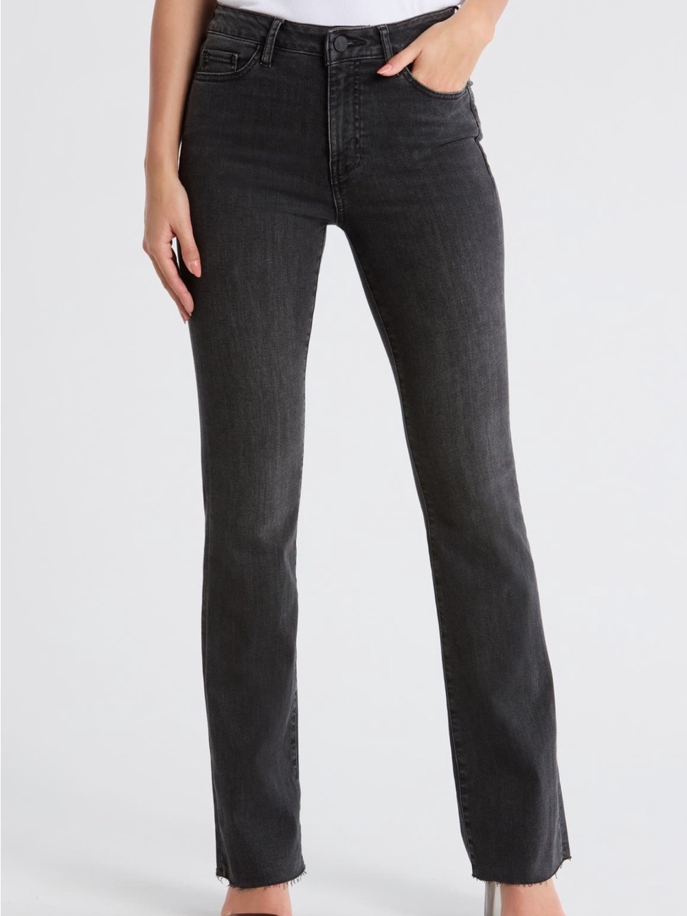 FRAME Le Mini Bootcut Jeans in Washed Black Women’s Size 26